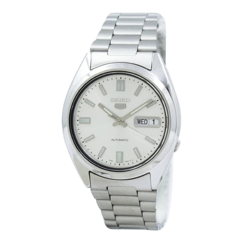 Seiko 5 SNXS73K1 Automatic Men&#39;s Watch Silver Dial Stainless Steel Bracelet