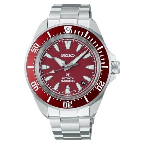 Seiko SRPL11K1 Prospex Samurai Mens Automatic Dive Watch 200M WR Steel Bracelet