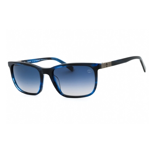 Timberland TB9318-90D-56 Mens Sunglasses Blue Frame Smoke Polarised Lens