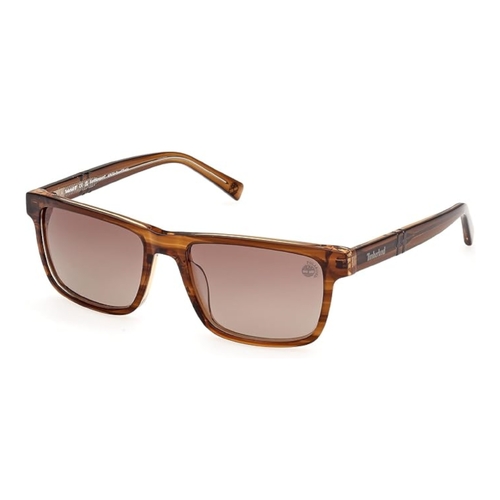 Timberland TB00020-48H-55 Mens Sunglasses Brown Horn Frame Brown Polarised