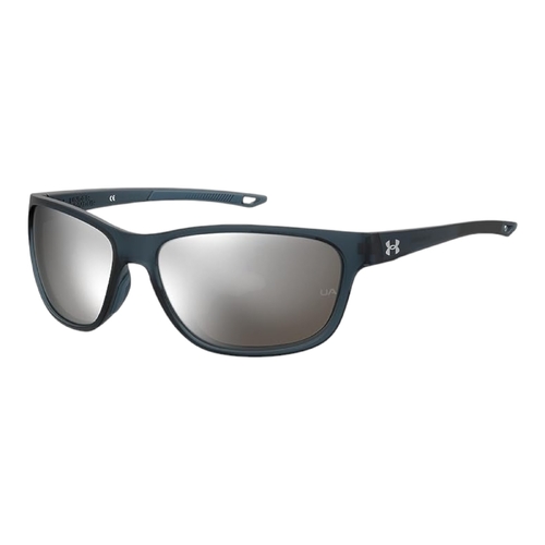 Under Armour Undeniable Unisex Sunglasses Matte Blue Grey Lens 61mm