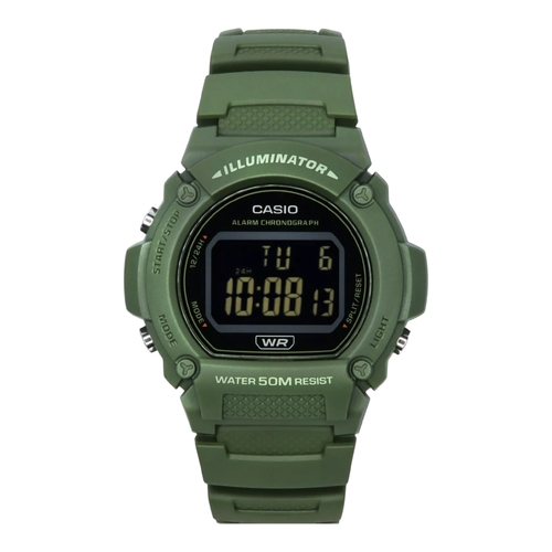 Casio W-219HC-8BVDF Unisex Beige Digital Sports Watch 50M Water Resistant