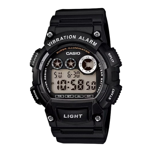 Casio W-735H-1A Mens Digital Watch Vibration Alarm 100M 10 Year Battery