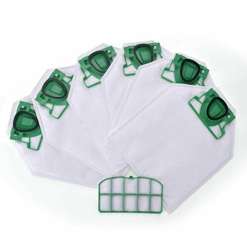 6 X Vacuum cleaner bags and filters for Vorwerk Kobold VK200 vacuum cleaner