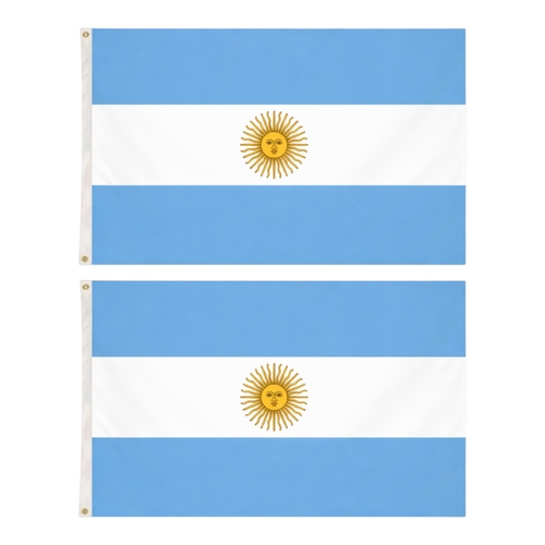 2 x Argentina Flag Large 90 x 150 cm National Pride Wear Proudly Events Home