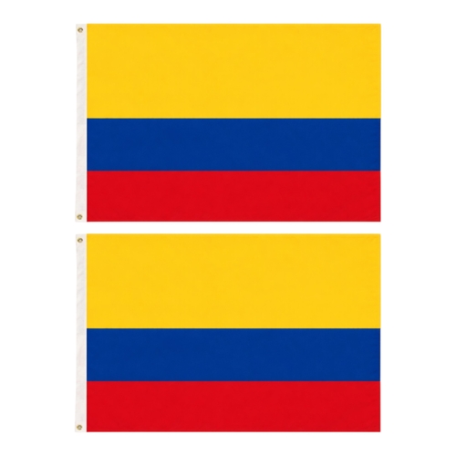 2 x Colombia Flag Large 90x150 cm National Pride Wear Proudly Events Home Garden