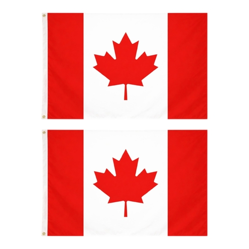 2 x Canada Flag Large 90 x 150 cm National Pride Wear Proudly Events Home Garden