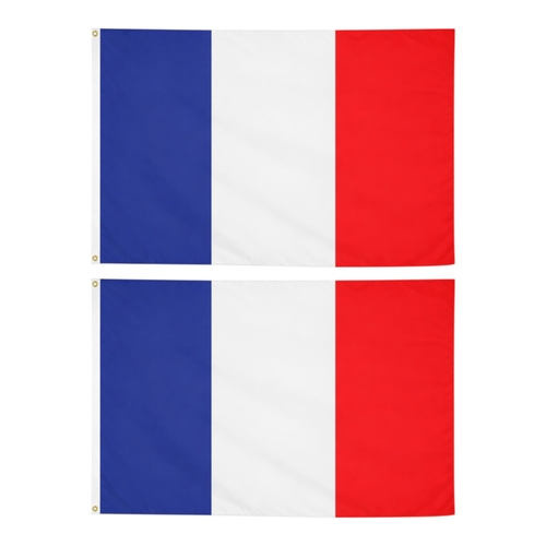 2 x France Flag Large 90 x 150 cm French National Pride Wear Proudly Events Home