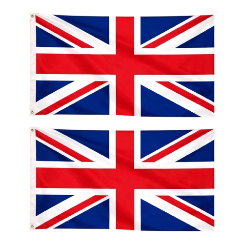 2 x UK United Kingdom Flag Large 90 x 150 cm National Pride Wear Proudly Events