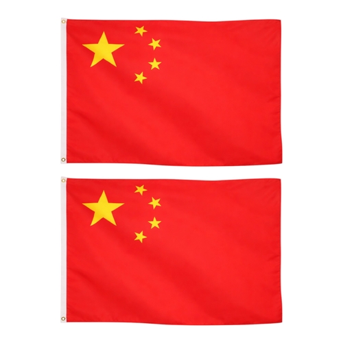 2 x China Flag Large 90 x 150 cm Chinese National Pride Wear Proudly Events Home