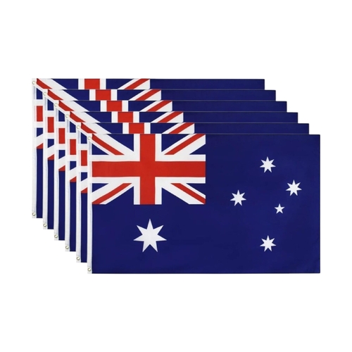 6 x Large Australian Aussie Flag Australia Day OZ Heavy Duty Outdoor 150 x 90cm