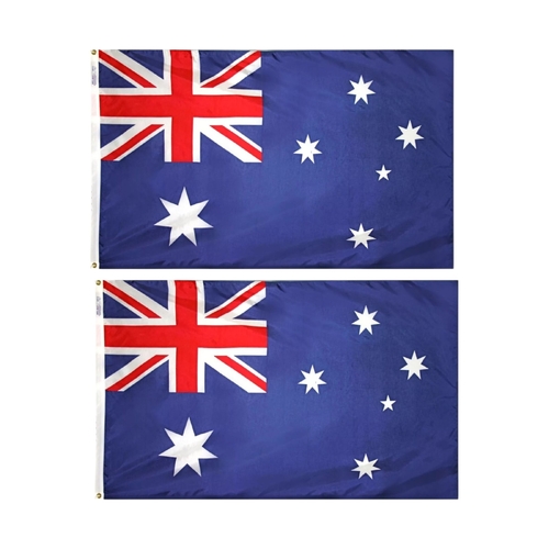 2 x AUSTRALIA FLAG Aussie Australian Day Souvenir National 108cm x 54cm - Small