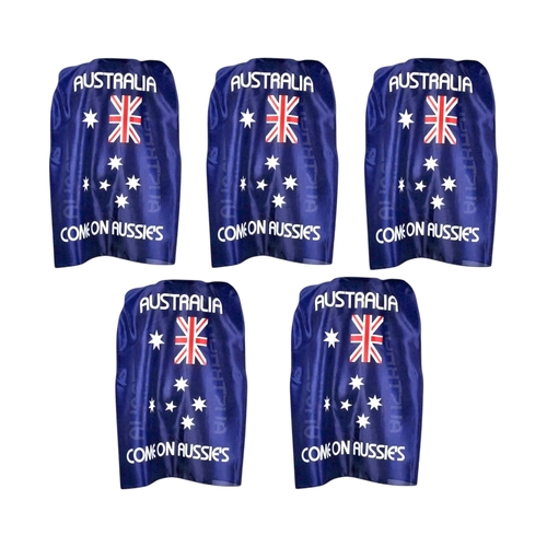 5 X Australian Flag Cape Aussie Australia Day Open Wrap Costume 100cm