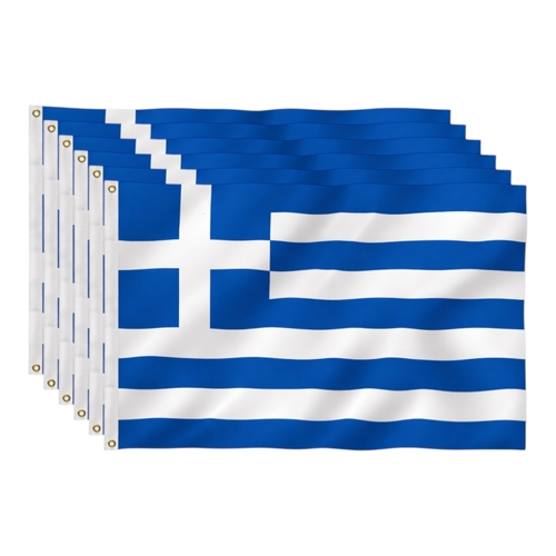 6 x Greece Flag Large 90 x 150 cm Greek National Pride Wear Proudly Events Home