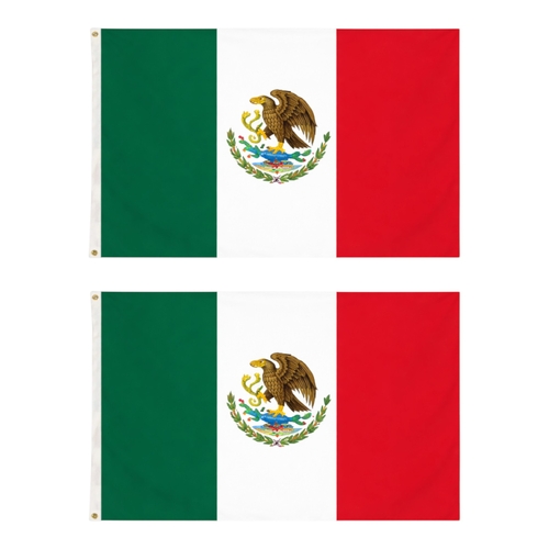 2 x Mexico Flag Large 90 x 150 cm Mexican National Pride Wear Proudly Events