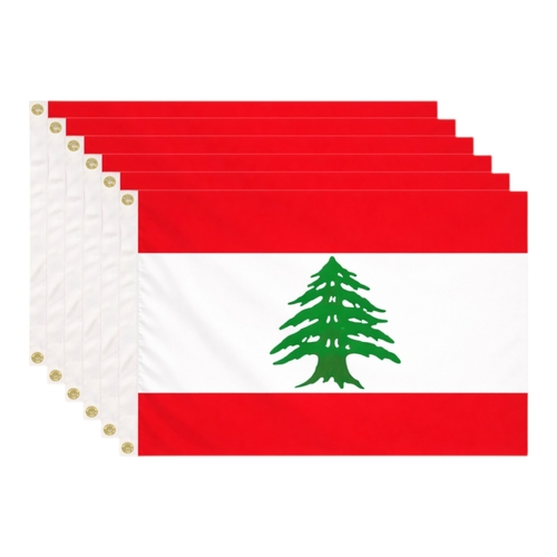6 x Lebanon Flag Large 90 x 150 cm Lebanese National Pride Wear Proudly Events