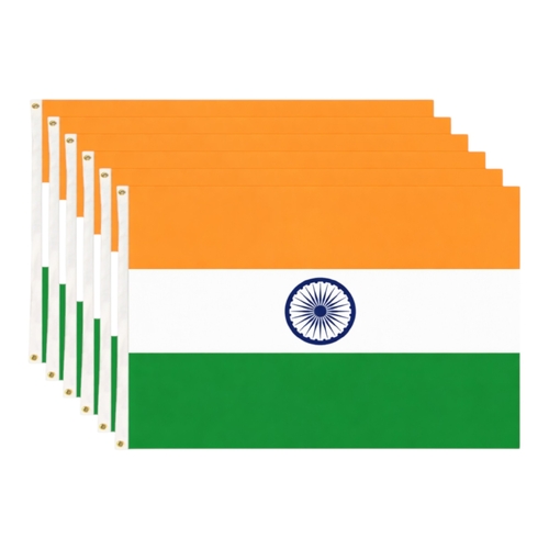 6 x India Flag Large 90 x 150 cm Indian National Pride Wear Proudly Events Home