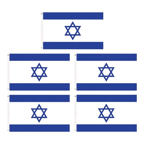 5 x 150x90cm Israel Flag Israeli National Flag Heavy Duty Outdoor Indoor Use