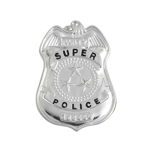 Super Police Badge FBI Cop Detective Officer Agent Constable Costume Accessory Halloween