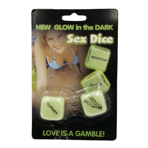 Glow in the Dark Sex Dice Game Couples Bedroom Fun Adult Novelty Gift Toy