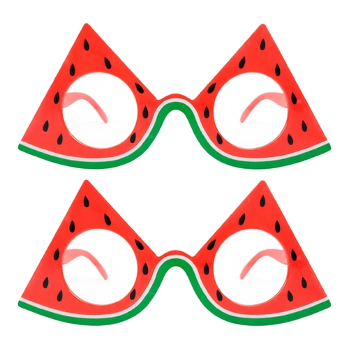 2 x Watermelon Novelty Glasses Fruit Costume Party Summer Festival Accessory