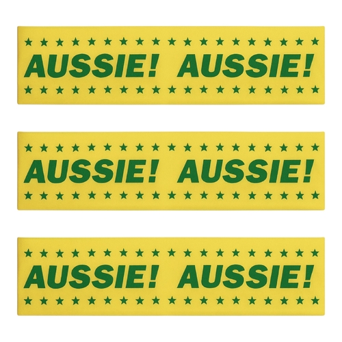 3 x Australian Flag Headbands Aussie Pride Stretch Bandana National Costume