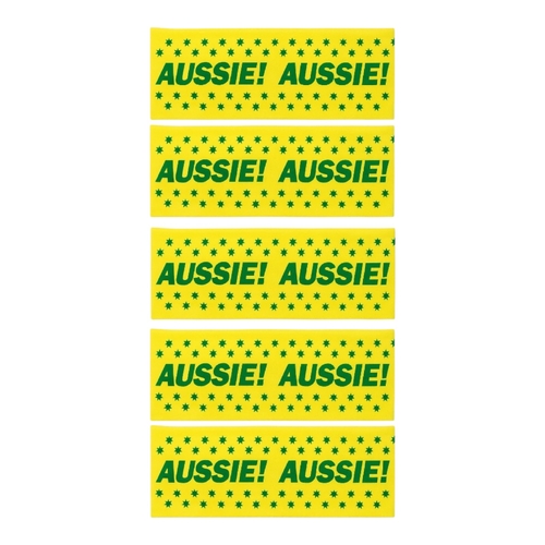 5 x Australian Flag Headbands Aussie Pride Stretch Bandana National Costume