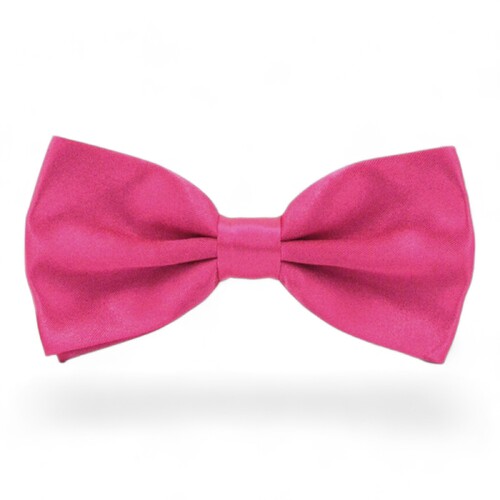 Men&#39;s Pink Satin Bow Tie Solid Colour Pre Tied Bowtie Necktie Tuxedo Wedding Women
