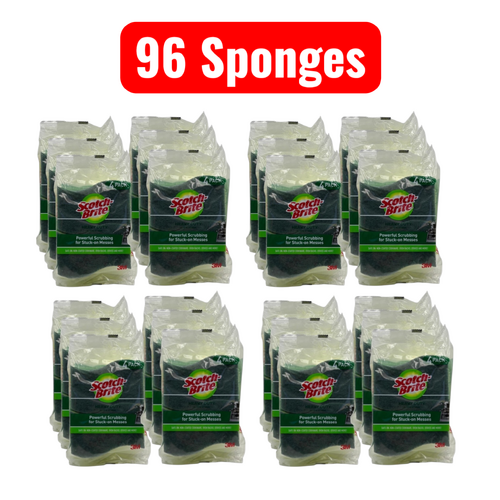 96 Scotch-Brite Heavy Duty Scrub Sponge Foam Scrub Kitchen Cleaner