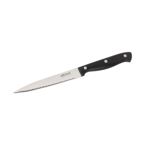 Wiltshire Stainless Steel Bread Knife, 12cm Staysharp Triple Rivet Blade