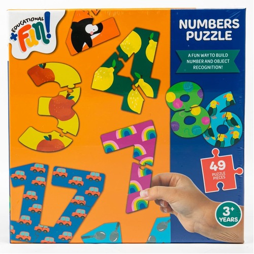Numbers 49 Piece Puzzle - Kids Ages 3 Years Plus Educational Toys Creative