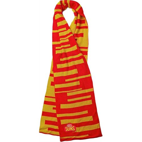 Gold Coast Suns Official AFL Supporter Scarf Footy Merchandise New Football