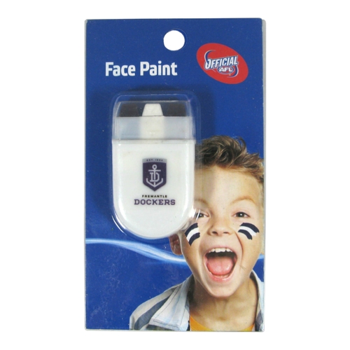 Fremantle Dockers Face Paint Official AFL Team Logo Colour Stripes Supporter