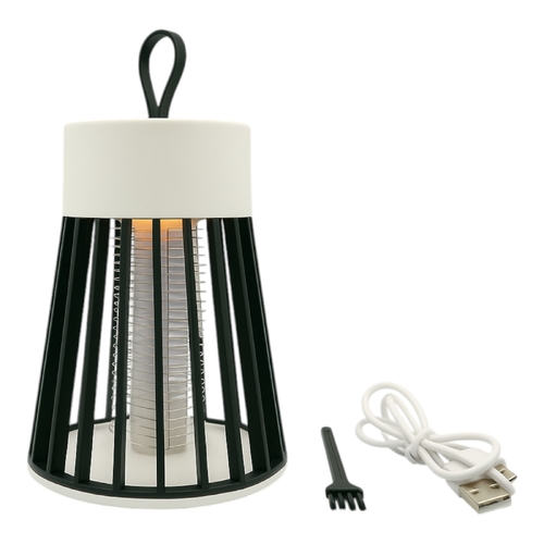 USB Rechargeable Mosquito Zapper Insect Killer Lamp Bug Catcher Cable Brush