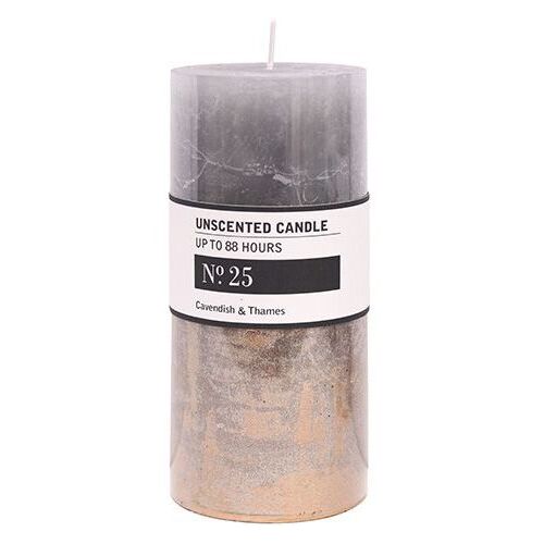 No.25 Unscented Luxe Grey Candle Home Inspiration (88 Hour Burn)