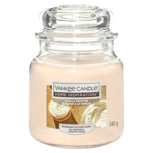 Yankee Candle 340g 12oz Vanilla Frosting Scented Candle Medium Jar