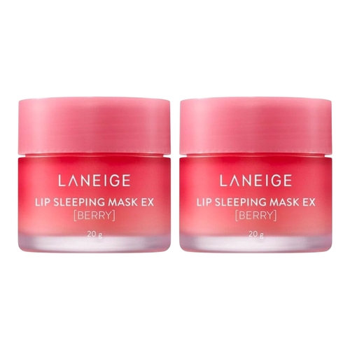 2 x Laneige Lip Sleeping Mask Berry 20g Overnight Moisturising Treatment Balm