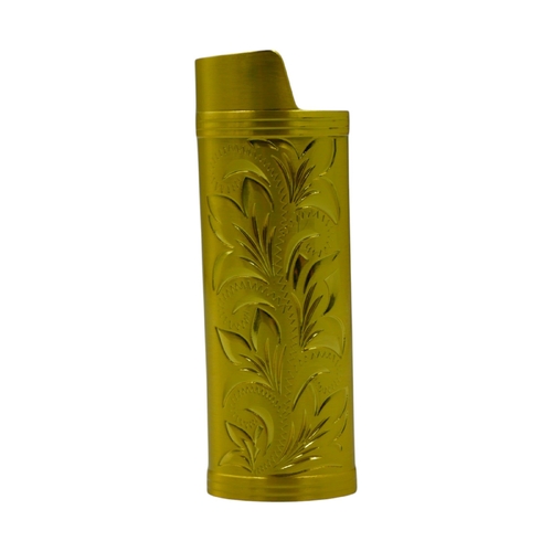 Gold Metal Lighter Case Cover Holder Sleeve Pouch For BIC Large Lighter J26