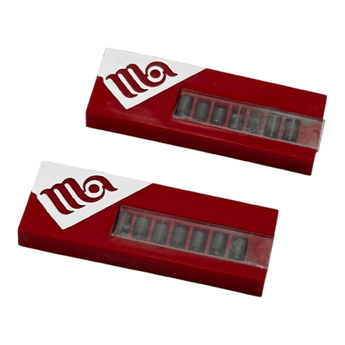 2x Maruman Flint Dispenser 7pc Red Refill for Zippo Lighter Windproof Flame Tool