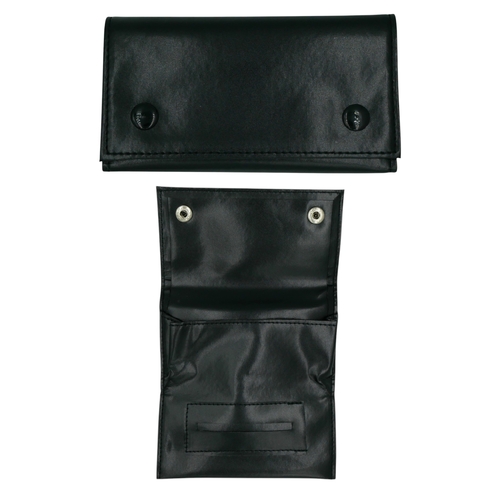 Black Tobacco Smoking Pipe Bag Cigar Carry Pouch Case Snap Zipper Paper Slot