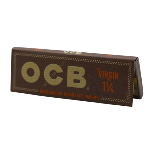1 x OCB Virgin 1 1/4 Size Unbleached Rolling Papers Cigarette Roll Paper