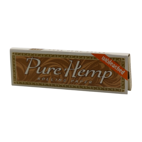 Pure Hemp Unbleached 1 1/4 Size Rolling Papers Tobacco Smoking - 50 Leaves