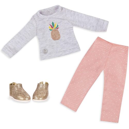 Glitter Girls by Battat Dressed to Dazzle Top &amp; Pants - Doll Clothes Kids Toys 