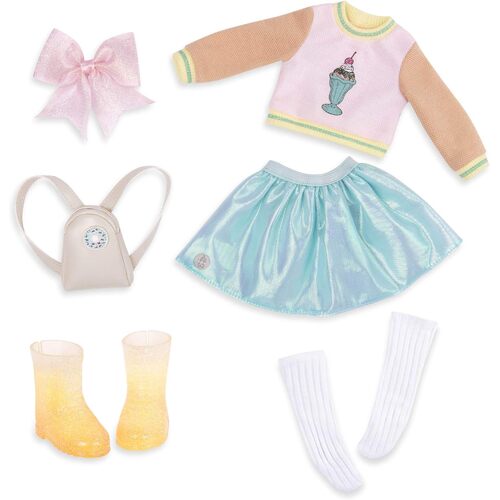 Glitter Girls Sweet Dazzle Doll Sweater &amp; Tutu - Ice Cream Outfit Toys Kids