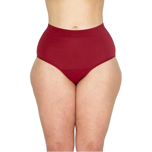 U BY KOTEX Thinx Period Underwear Ruby Red High Waisted - Size 6-8