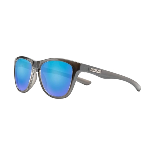 Suncloud Topsail Polarized Crystal Silver Soft Square Sunglasses - 203231YB7555X