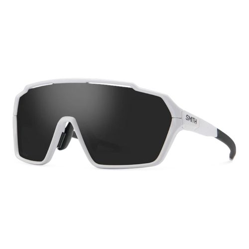 Smith Shift MAG Unisex Sunglasses Matte White Grey Lens 132mm Semi Rimless