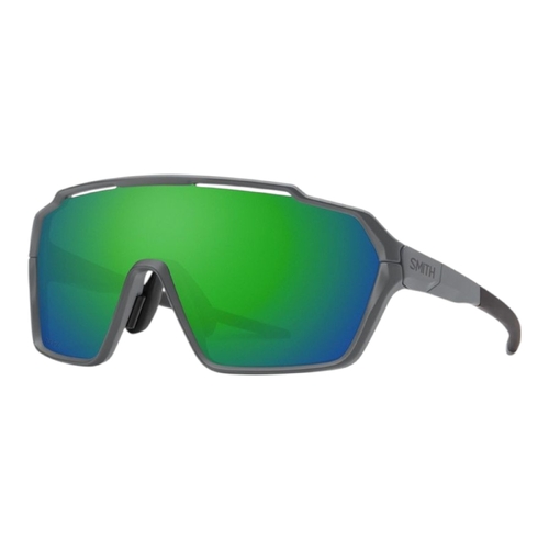 Smith Shift MAG Unisex Sunglasses Matte Cement Green Mirror Lens 99mm Shield