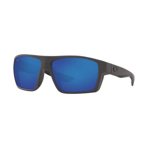 Costa Del Mar Bloke BLK 127 OBMGLP Sunglasses Grey Frame Blue Mirror 580G Lens