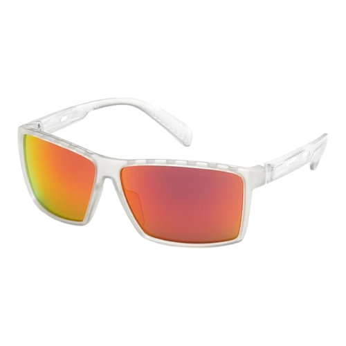 Adidas SP0010-91Q-3 Mens Sunglasses Crystal White Orange Mirror 63mm UV